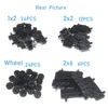 DIY Building Blocks Figures Bricks Axle Seat and Wheels 1x2 2x2 Educational Creative Size Compatible With lego Toys for Children ► Photo 2/6