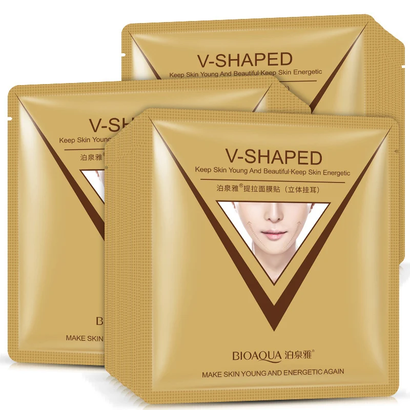 5 шт. маска для лица V-shaped Face укрепляющее, способствующее похудению убирает двойной подбородок увлажняющая маска SK88