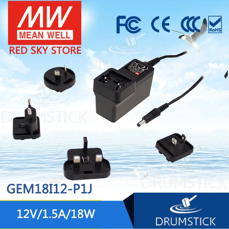 

Advantages MEAN WELL GEM18I12-P1J 12V 1.5A meanwell GEM18I 12V 18W AC-DC High Reliability Interchangeable Medical Adaptor