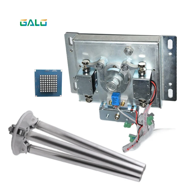 

Semi tripod turnstile mechanism drop arm function DC security access control