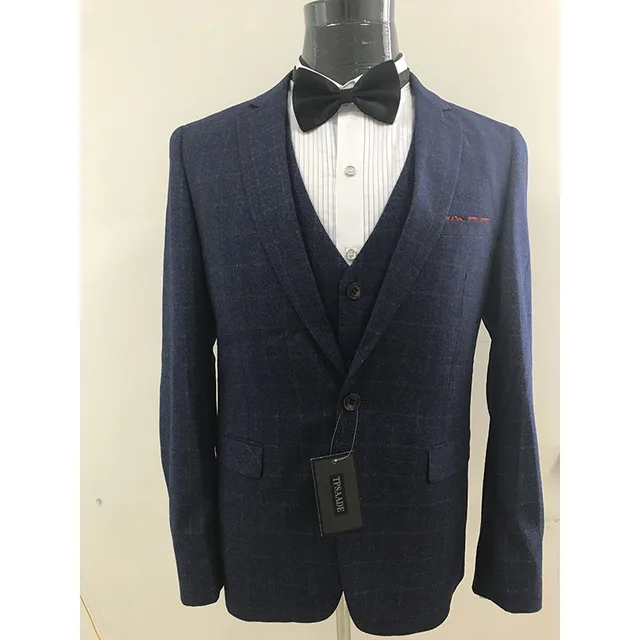 Marine-Bleu-Plaid-Mens-Costumes-3-Piecse-Veste-Pantalon-Gilet-Cravate-Slim-Fit-Simple-l-gant.jpg_640x640