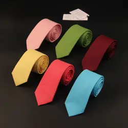 Одноцветное Цвет хлопок Галстуки тонкий Для мужчин Для женщин взрослых или студент Тощий Средства ухода за кожей шеи галстук корейский