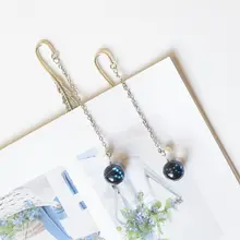 Creative Noctilucent 12 Constellation Bookmark Pendant Metal Book Marker Stationery School Office Supplies