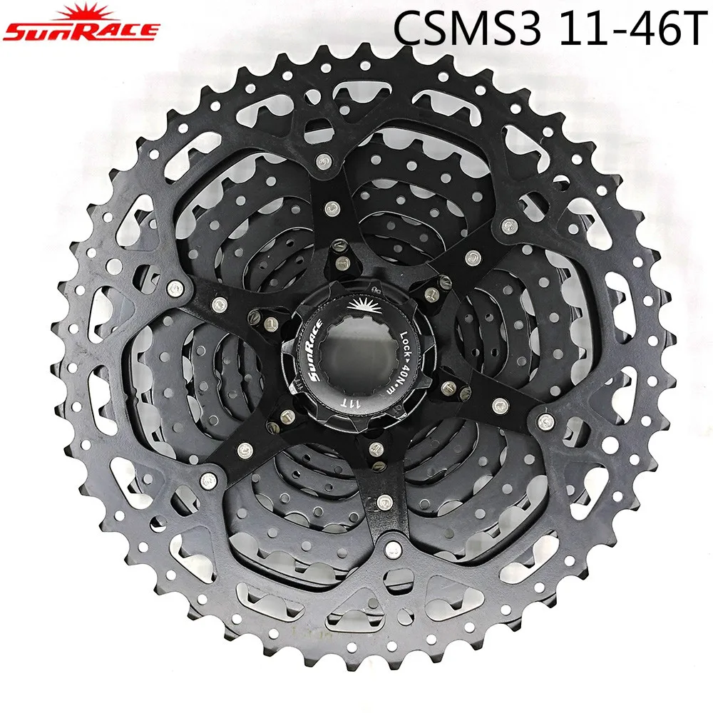 SunRace CSMS3 TAZ 11-46T 10 Speed Mountain Bike Bicycle Cassette Freewheels Cogs