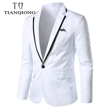 New Arrival Luxury Men Blazer New Spring Fashion Brand High Quality Cotton Slim Fit Men Suit Terno Masculino Blazers Men