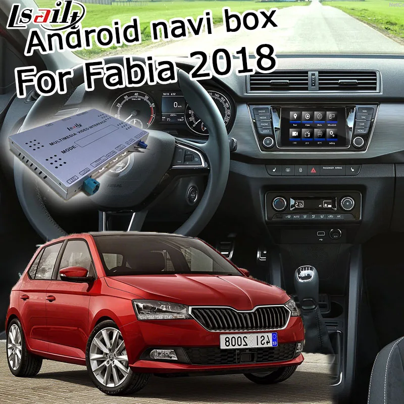 Lsailt Android/carplay интерфейс коробка для Skoda Fabia Kodiaq 6,5 8 Откройте для себя MIB MQB система видео интерфейс коробка