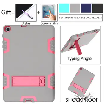 

Cover Case For Samsung Galaxy Tab A 10.1 2019 SM-T510 T515 Sm-T515 Tablet Shockproof Heavy Duty Rubber Hard Child Kid Safe Cover
