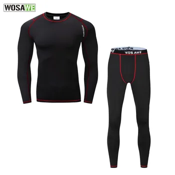 

Men's Thermal Underwear Set Outdoor Sports Riding Winter Long Sleeves Women Base Layer Sets Top Pants Cycling Climbing Clothes