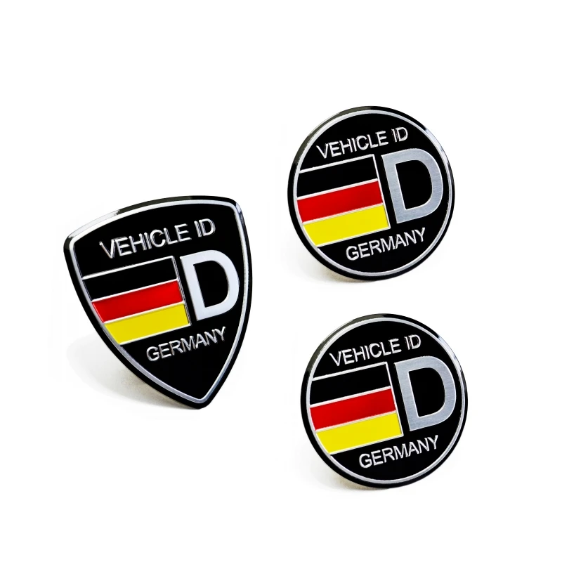 3Pcs Aluminum Germany Emblem Badge ForCar Stickers AliExpress