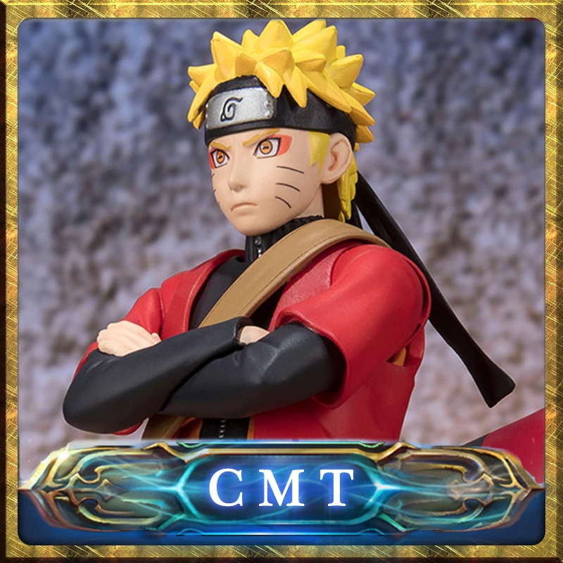 

CMT Original BANDAI Tamashi Nations Naruto S.H.Figuarts SHF Naruto Uzumaki Sennin Mode Action Figure Anime PVC Toys Figure