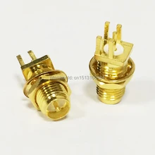 1pc RP SMA Female Jack nut RF Coax Modem Convertor Connector end launch PCB Cable Straight