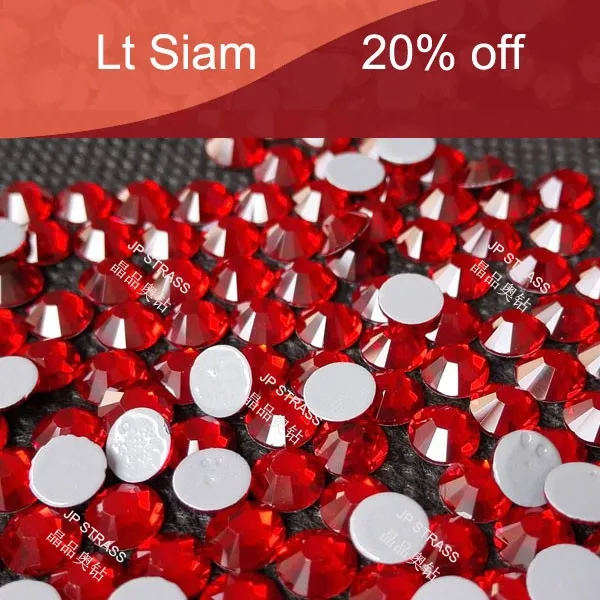 Wholesaler Hot Fix Crystal Size Ss20 5mm Lt Siam 1440 Pcs Each Pack