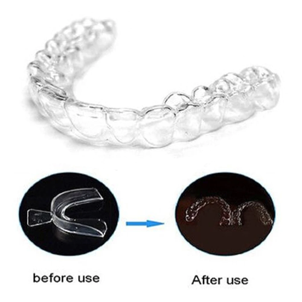 1Set Silicone Dental Mouthguard Teeth Whitening Trays Bleaching Tooth
