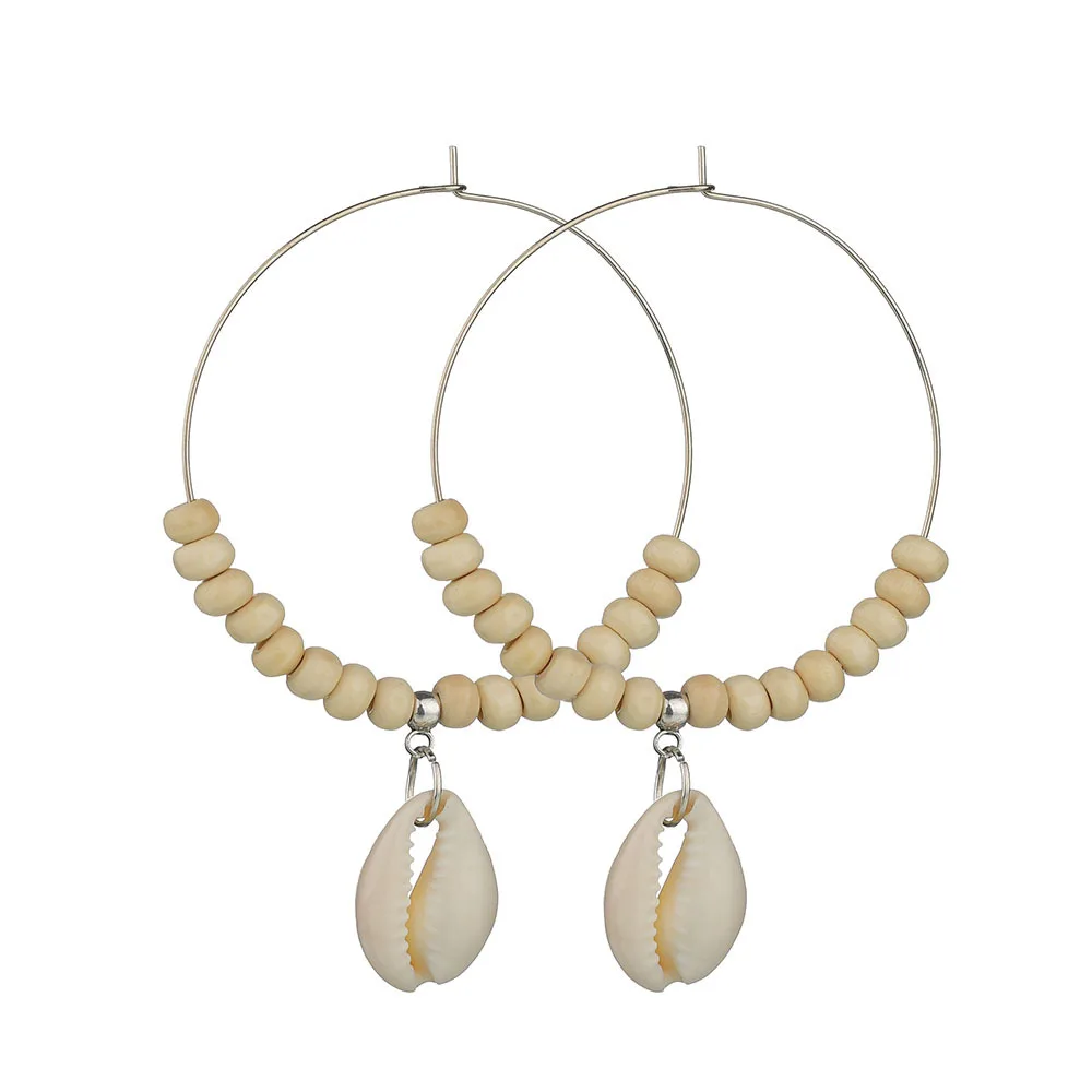 Korean Vintage Geometric Dangle Earring For Women Round Heart Gold Color Fashion Drop Earrings brincos Jewelry New - Окраска металла: U
