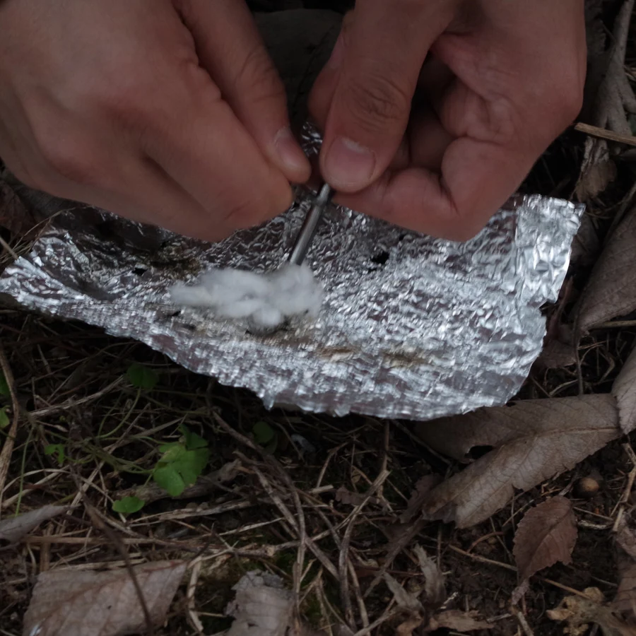 10PCS Outdoor Emergency survival kit camping tool EDC GEAR 4*40mm