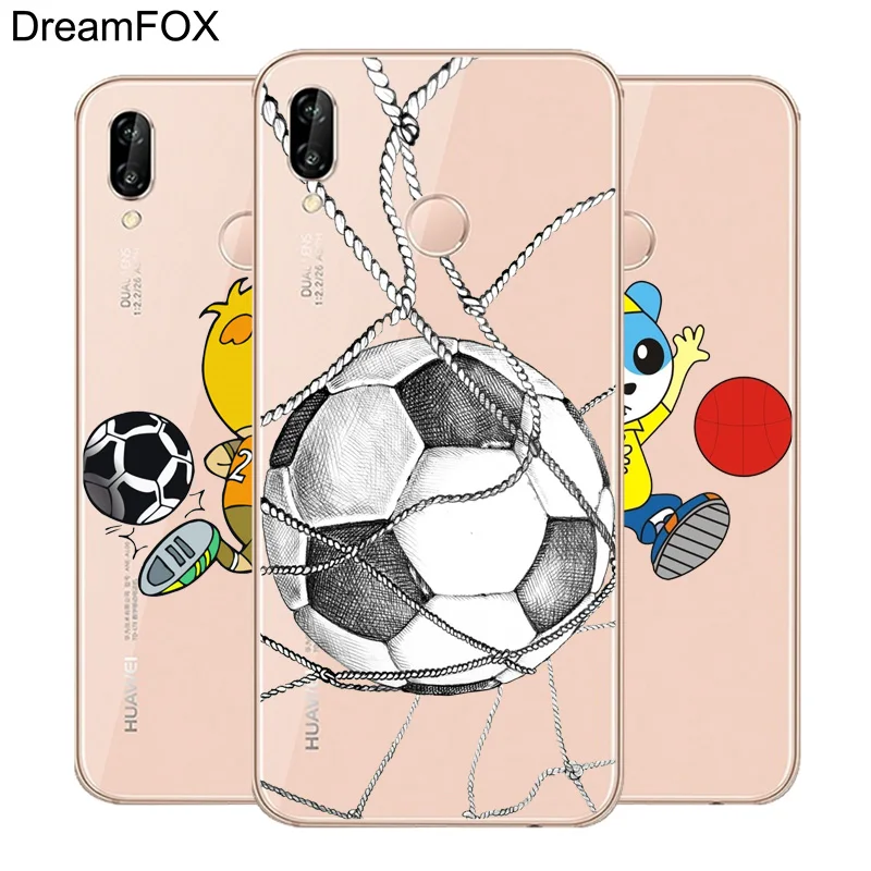 DREAMFOX L287 футбольный Мягкий ТПУ силиконовый чехол для huawei Honor 6A 6C 7X9 10 P20 P30 Lite Pro P Smart