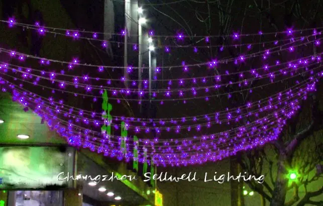 

GOOD!Yard decoration 3*3m purple LED star backdrop lamp H172