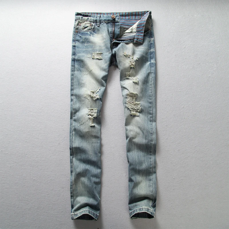 ripped acid wash jeans mens