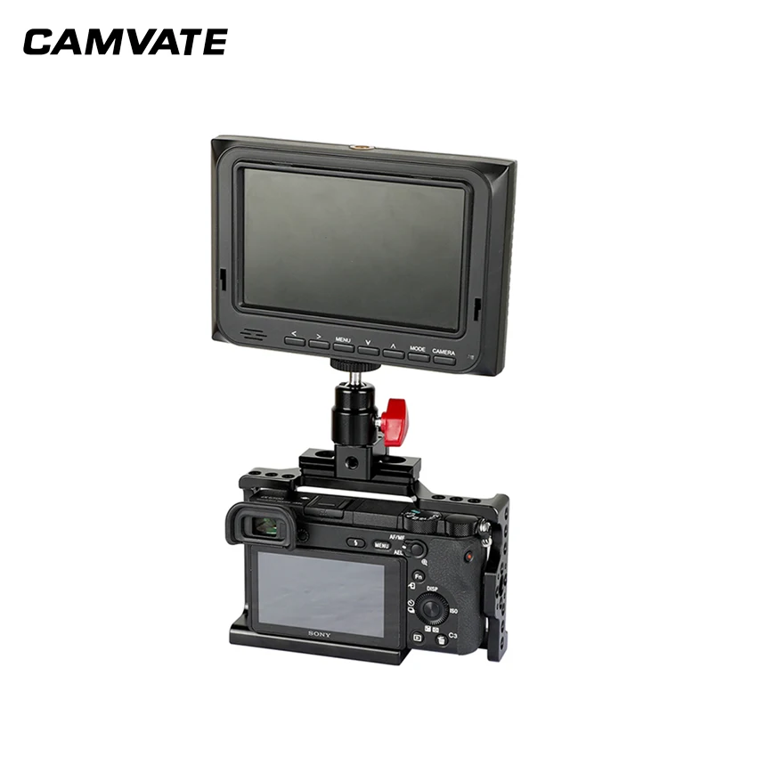 CAMVATE 1/4 дюйма 20 Мини шаровая Головка с зажимом NATO для монитора камеры DSLR