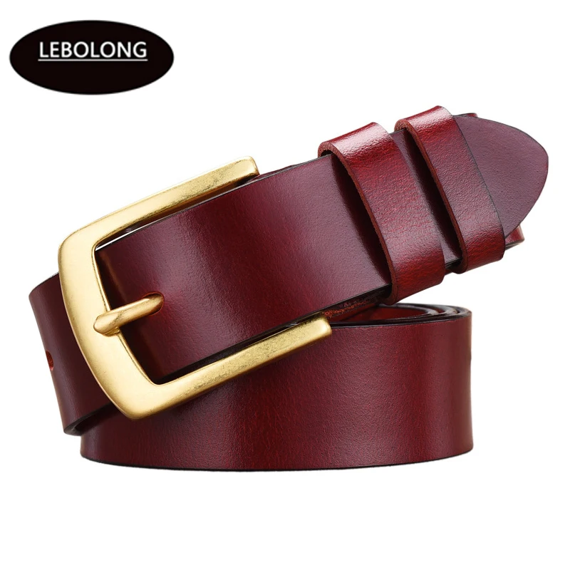 

2019 men belt cow genuine leather luxury strap male belts for men new fashion classice vintage pin buckle Fashion men Belt