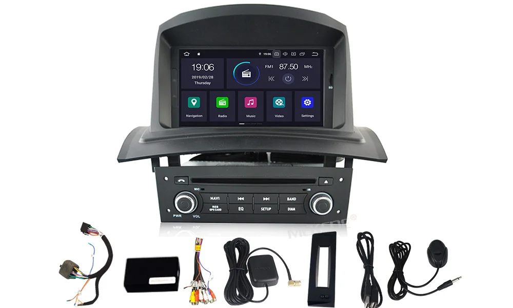 Flash Deal MEKEDE Android 9.0 Car Multimedia Player For RENAULT Megane Fluence 2002-2008 WIFI GPS Navigation 1 Din Car Radio Stereo DVD SD 2