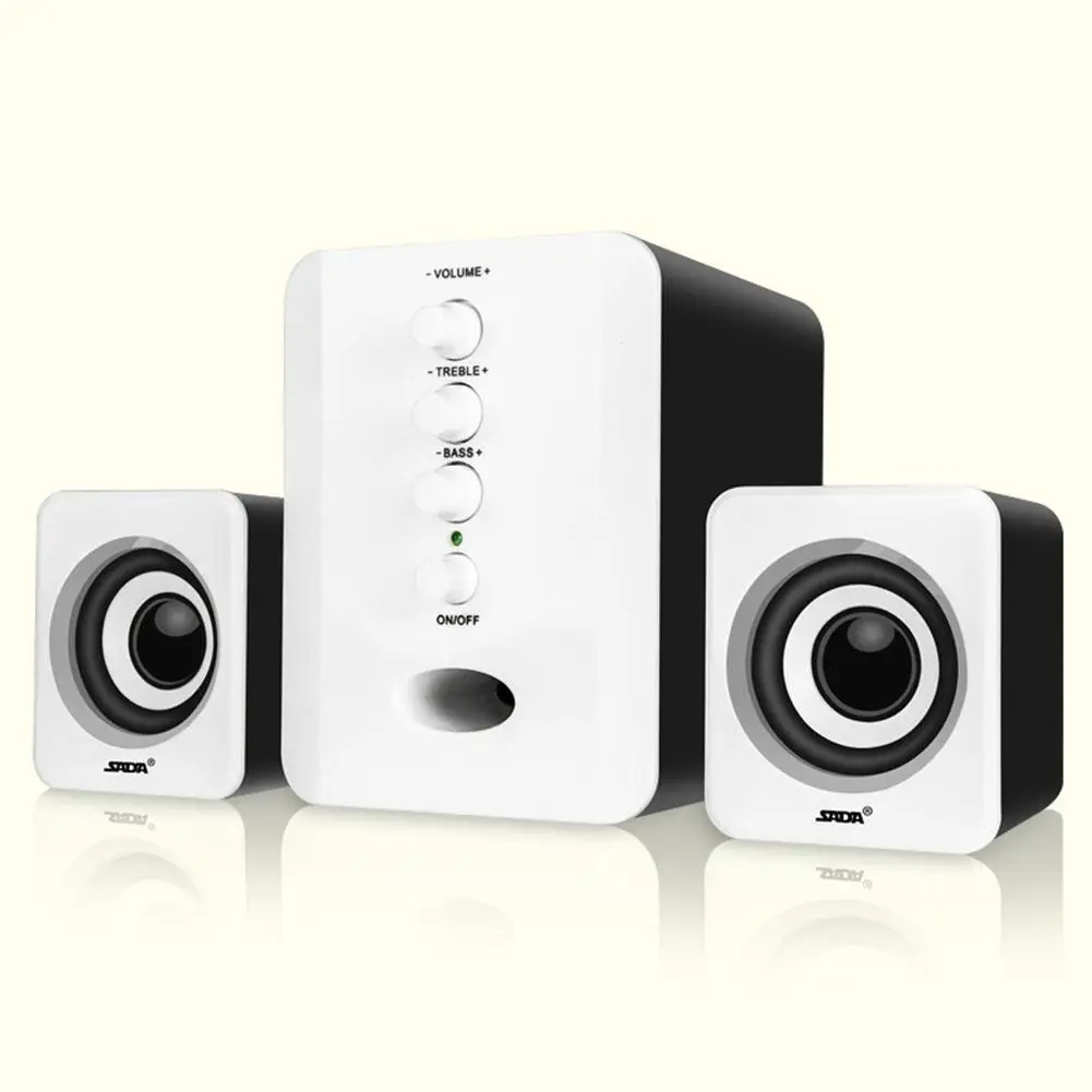 SADA D 202 USB Проводные комбинированные колонки компьютерные бас стерео музыкальный