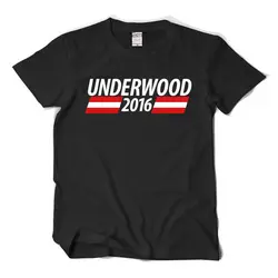 Лидер продаж модные тенденции моды Футболки Underwood 2017 дом карт Базовая футболка рубашка с коротким рукавом DIY круглым вырезом Большой Двор