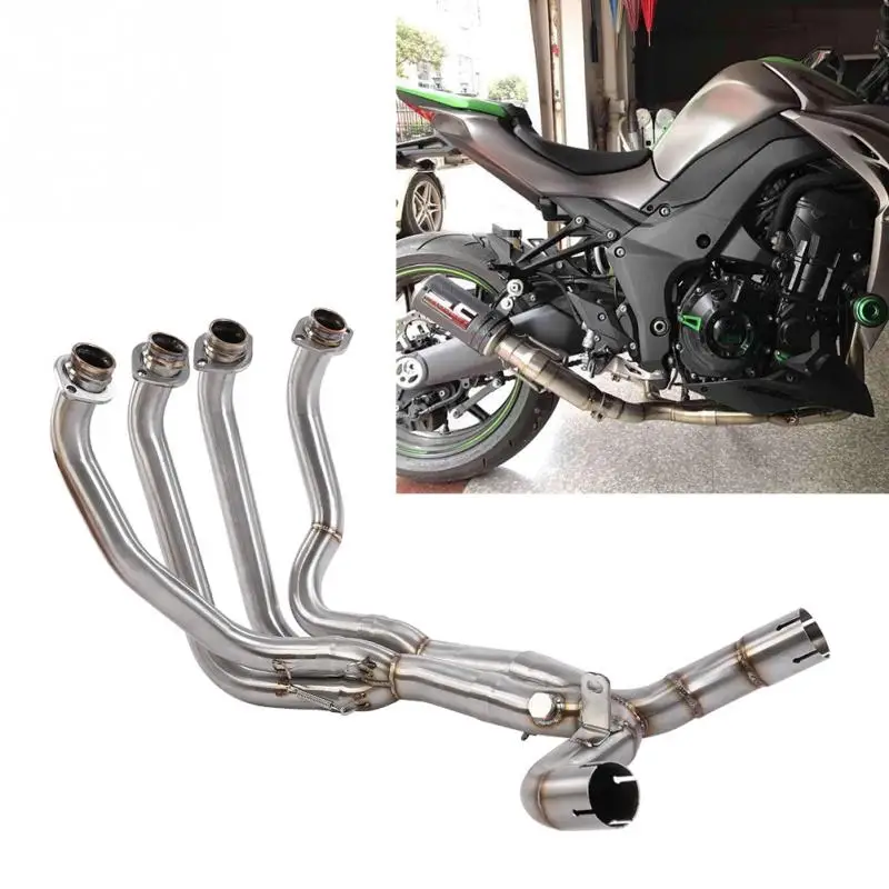 

Motorcycle Modification Exhaust Vent Front Pipe Link Connect for KAWASAKI Z1000 2010-2018