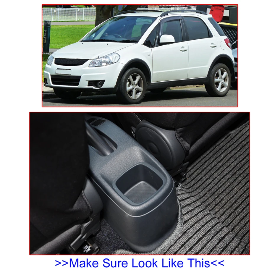 Подлокотник для Suzuki Sx4 2007 2013 центр консоли ящик хранения подлокотник вращающийся