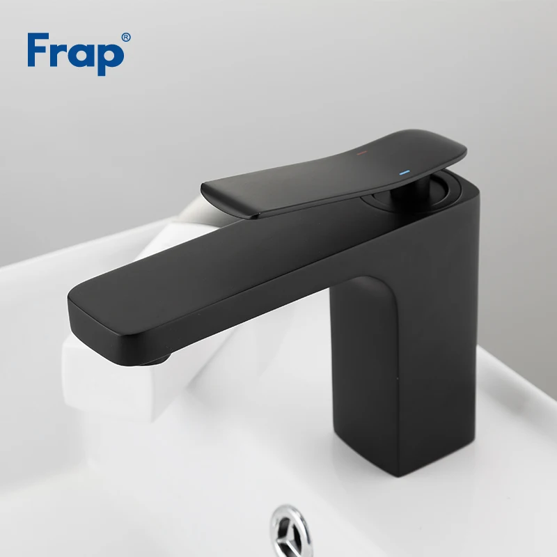 Frap جديد وصول الحمام صنبور حوض خلاط صنابير الأسود الرسم بالوعة المياه الباردة الحنفية الغرور الخيالة مجموعة Y10034