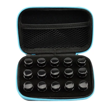 

15 Grid Shockproof Hard EVA Shell Carrying Storage Case Bag for 1/2/3ML Essential Oil Bottle Home Travel Organizer Blue