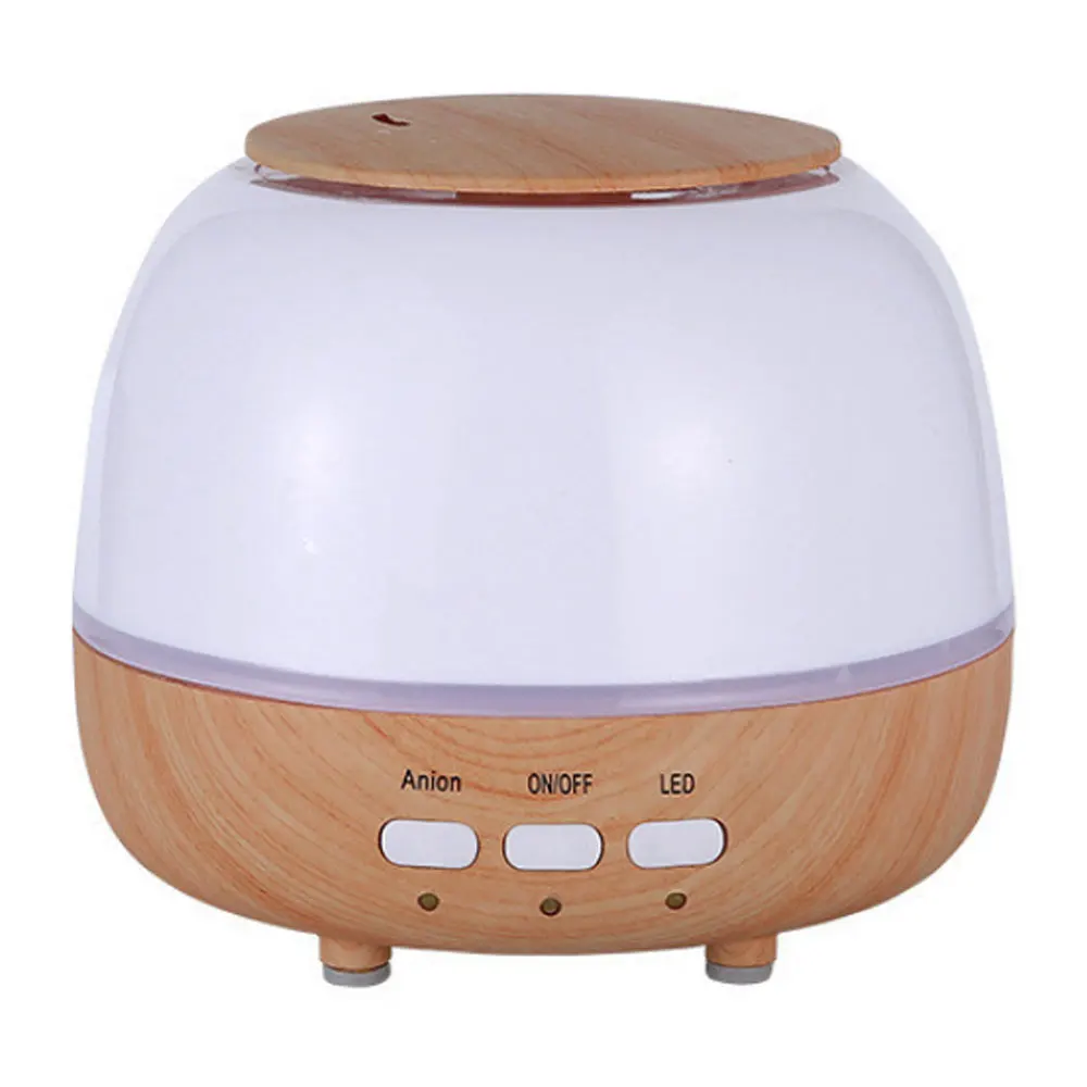 

Aroma Essential Oil Diffuser Ultrasonic Air Humidifier Wood Grain With Coloful LED Light Electric Aroma 400ml