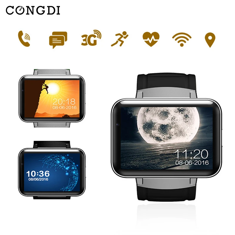 DM98 Смарт часы Видеозвонок толчок сообщение музыкальный плеер WiFi gps
