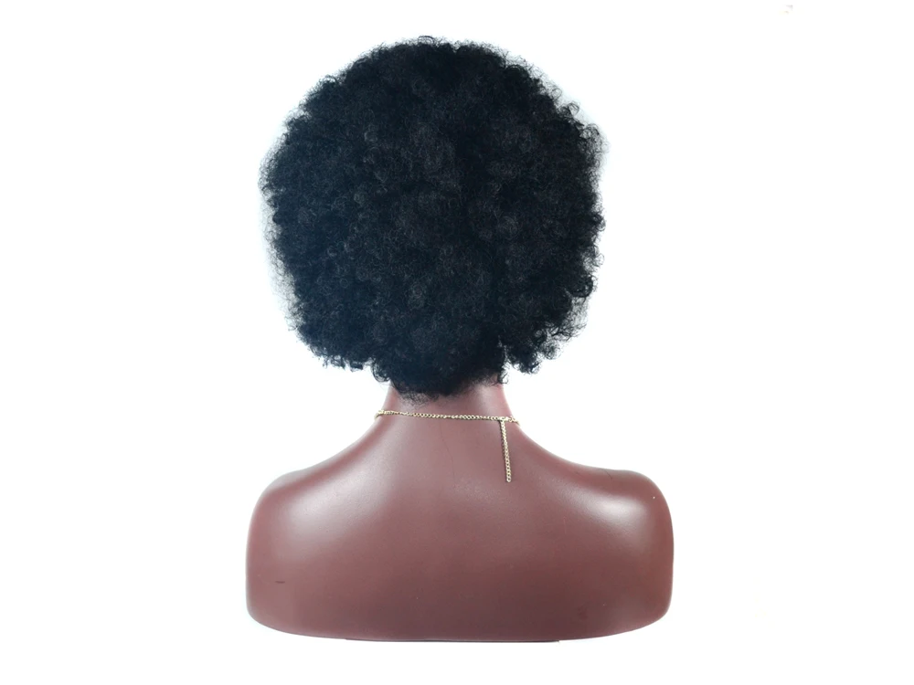 1970 s афро парик густые вьющиеся волосы синтетические Ретро Косплей парики для женщин и мужчин черные волосы парики для женщин