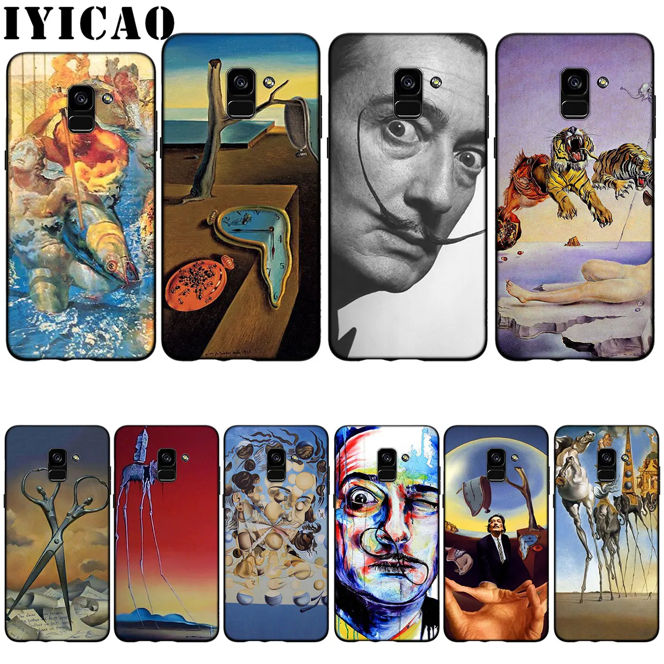 IYICAO Salvador Dali художественный красивый мягкий чехол для Samsung Galaxy A6 Plus A9 A8 A7 2018 A3 A5 2016