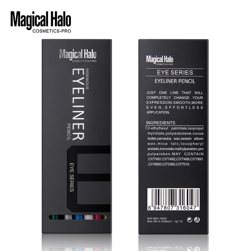 Magical Halo Halo2pcs/набор Красочный Водостойкий карандаш для глаз тени для век стойкий мягкий карандаш для глаз подарочный набор матовый