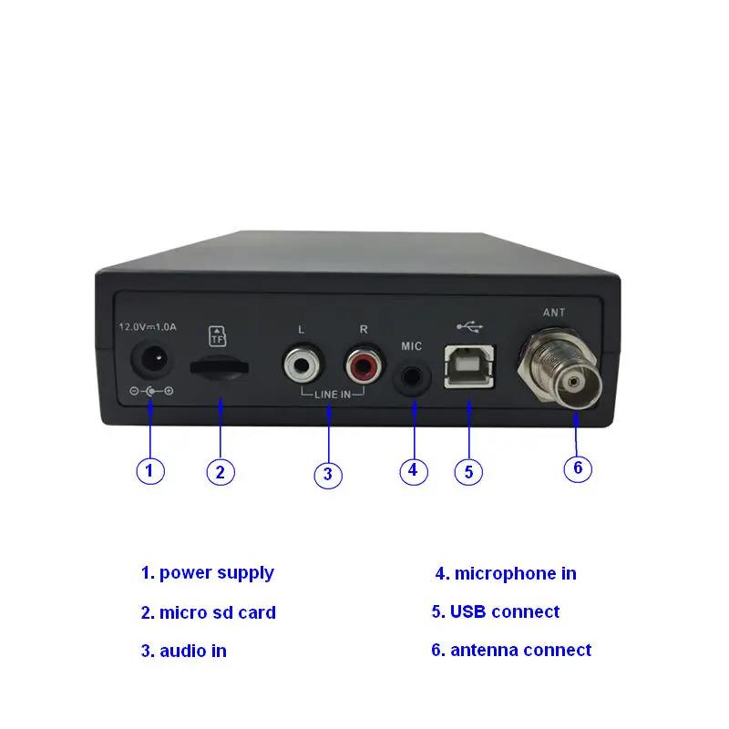 Fmuser FU X01BK 1 Вт FM радио передатчик для Беспроводная радиостанция 76 ~ 108 МГц PLL большой