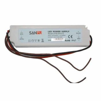 

LED DC 12V/24V to 12W 20W 35W 60W 100W 120W Strip Light Transformer IP67 AC 100-240V Waterproof Lighting Project Power Supply