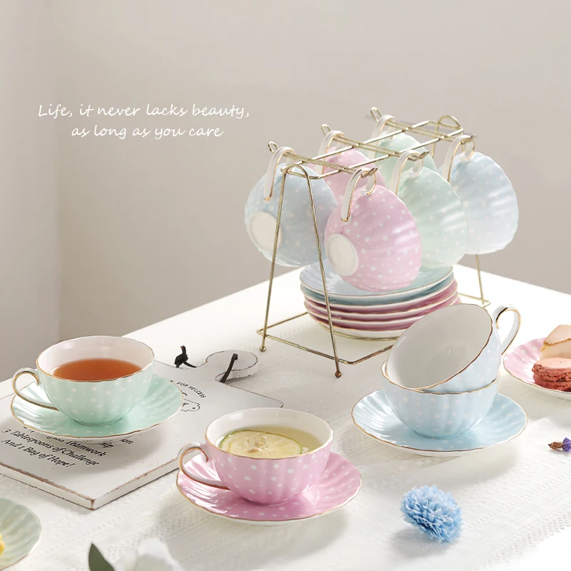 WOURMTH 200 мл набор разноцветных чайных чашек в британском стиле, керамическая кофейная чашка и блюдце, высокое качество, костяной фарфор, чайный ресторанный набор, посуда для напитков