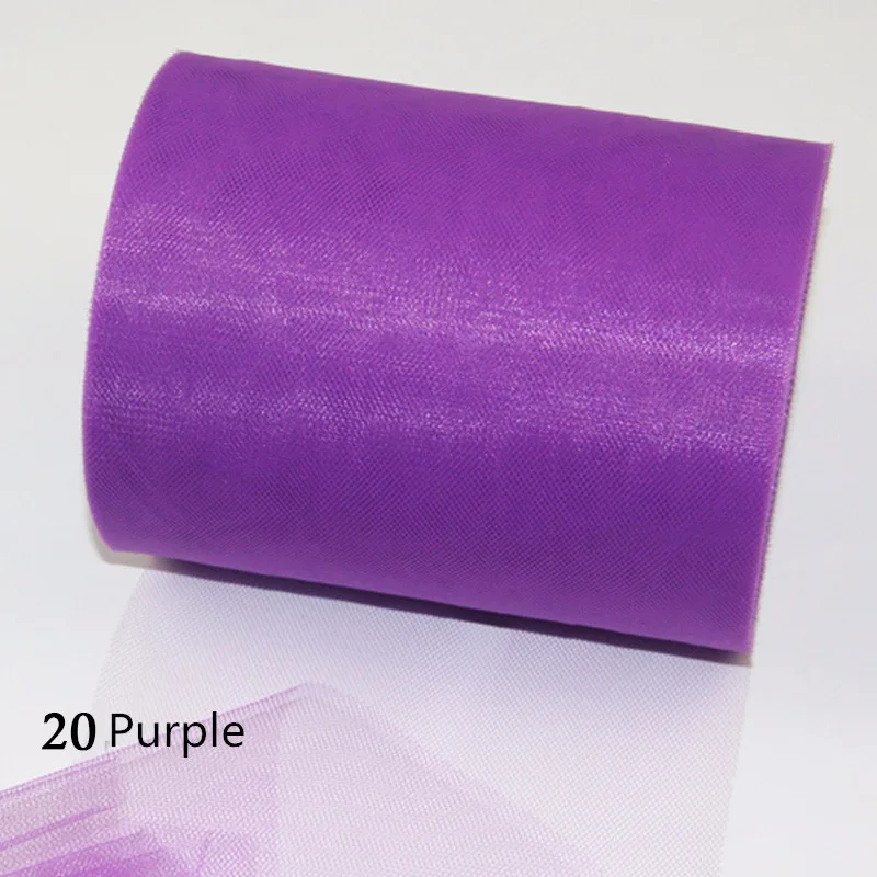 Mesh Tulle Roll 15cm 100 yards DIY Tutu Skirt Gift Wrapping For Birthday Baby Shower Christmas Wedding Party Supply Kids Favors - Цвет: 20