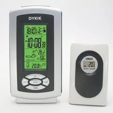 Беспроводная метеостанция цифровой ЖК-будильник с подсветкой температура внутри и снаружи влажность открытый гигрометр передатчик