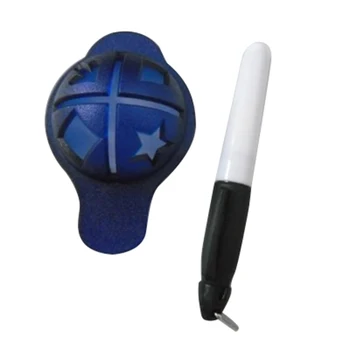 

MUMIAN GOLF BALL LINE LINER MARKER TEMPLATE DRAWING ALIGNMENT SIGN MARK TOOL WITH PENA mount : Line Maker & Pen