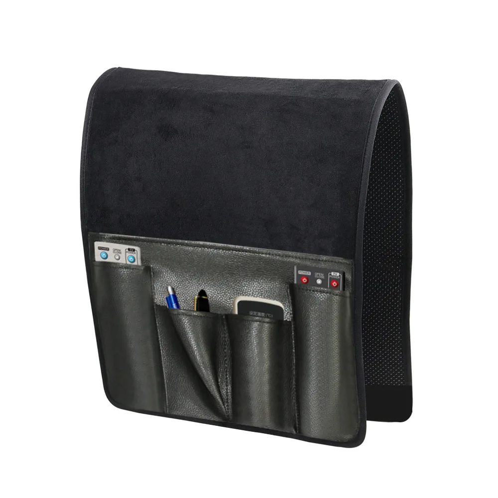 PU Suede Hanging Storage Bag Bedside Sofa Side Storage