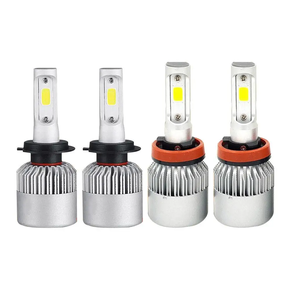

2 Pairs H7 + H11 Combo 3000W 450000LM LED Headlight Kit High Low Beam Bulbs
