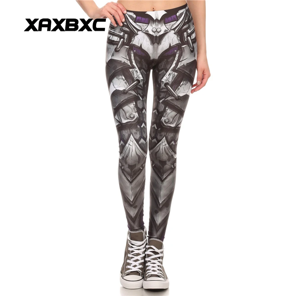 

New Arrival 1576 Sexy Girl WOW Game Horde Steel armor Alliance Printed Elastic Fitness Polyester Workout Women Leggings Pants