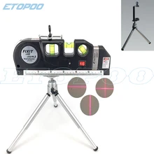 Лазерный горизонтальный вертикальный уровень измерения 8FT стандарт выравнивания и Метрическая линейка многоцелевой уровень измерения Лазерный черный с trpoid