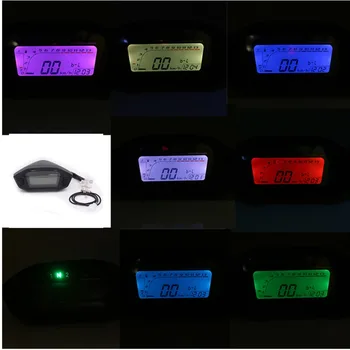 

Universal Motorcycle LCD Digital 13000rpm Speedometer Backlight Motor cycle for 2-4 Cylinders meter Odometer