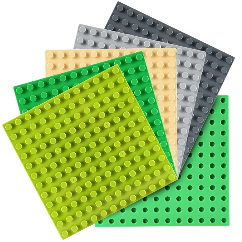 

Big Size Base Plate Compatible LegoINGlys Duplos City Road Street Straight Curve Baseplate Building Blocks Sets Bricks Toys Gift