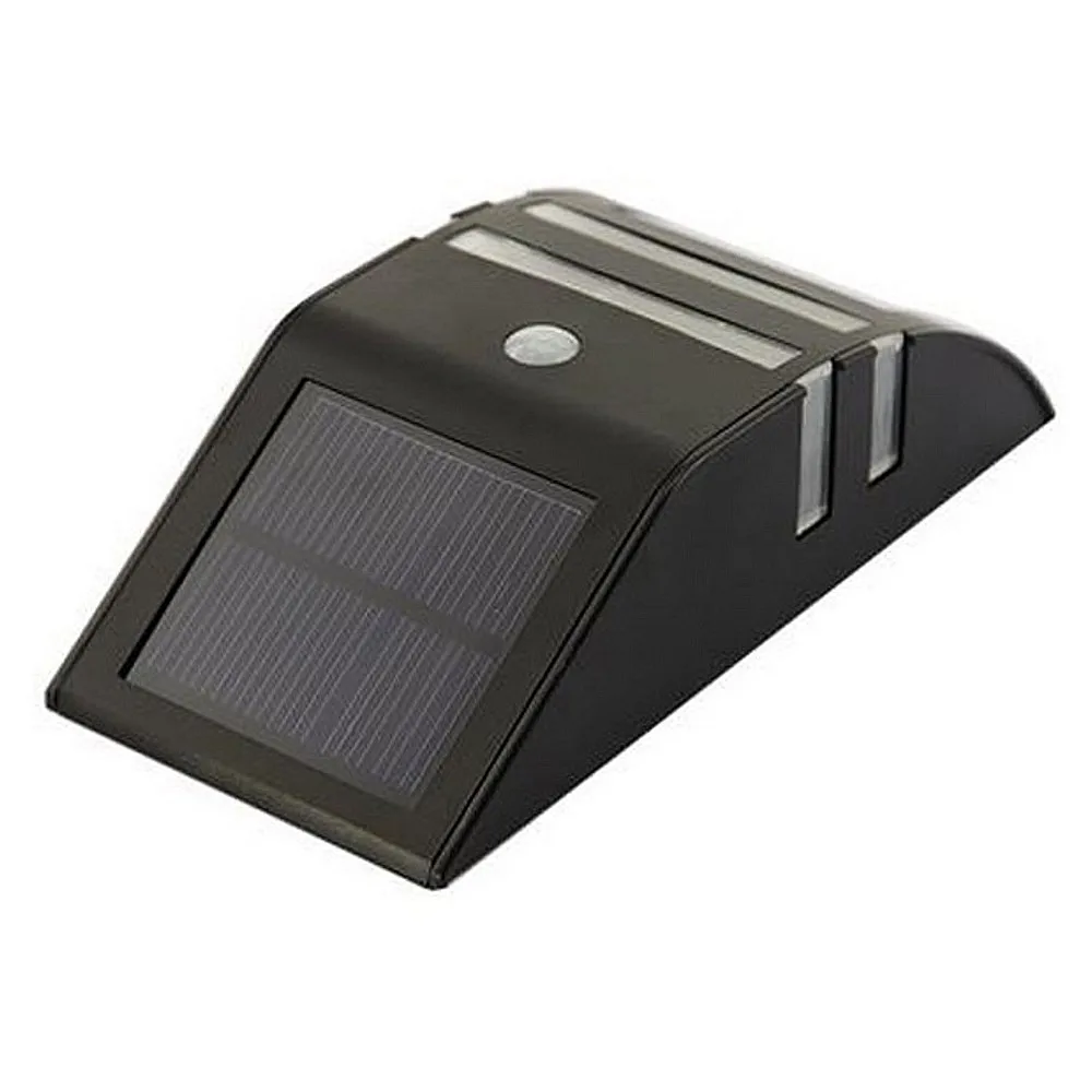 Sensor de Movimento ao ar Solar do Jardim Lâmpadas de Parede Luzes da Escada à Prova Água para Decoração de Jardim Livre Levou Cerca Varanda Quintal d' Pir Luz 4 PIR Sensor de Movimento Ao Ar Livre