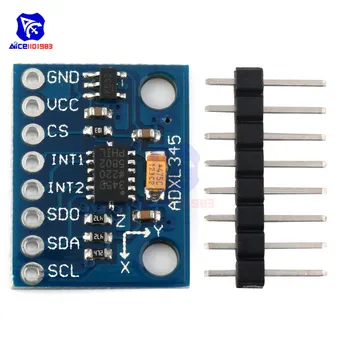

diymore GY-291 ADXL345 Triple Axis IIC SPI Sensor Module Acceleration Of Gravity Tilt Board for Arduino Replace ADXL335